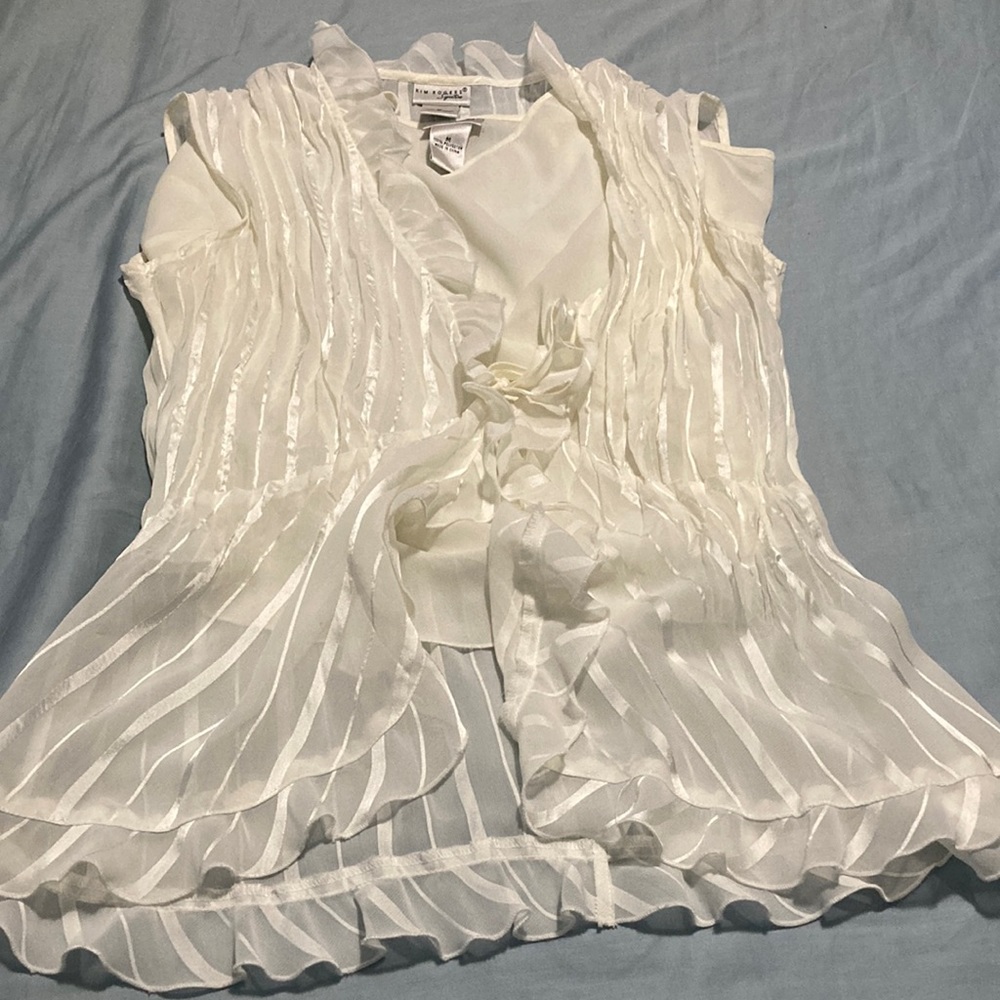 Ruffle and cami style top set